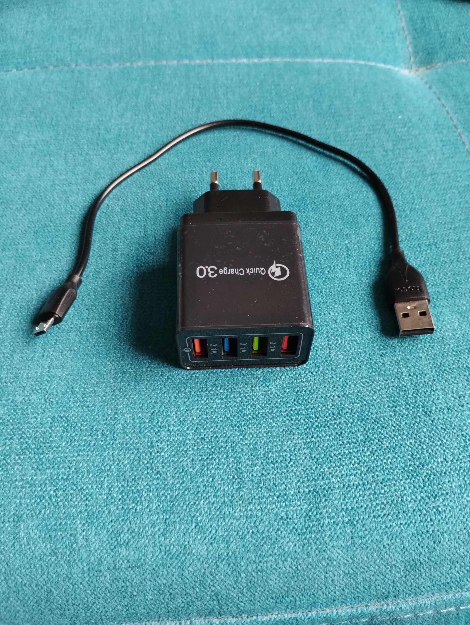 Зарядное устройство телефона Quick Charge 3.0 + кабель USB-mikro usb