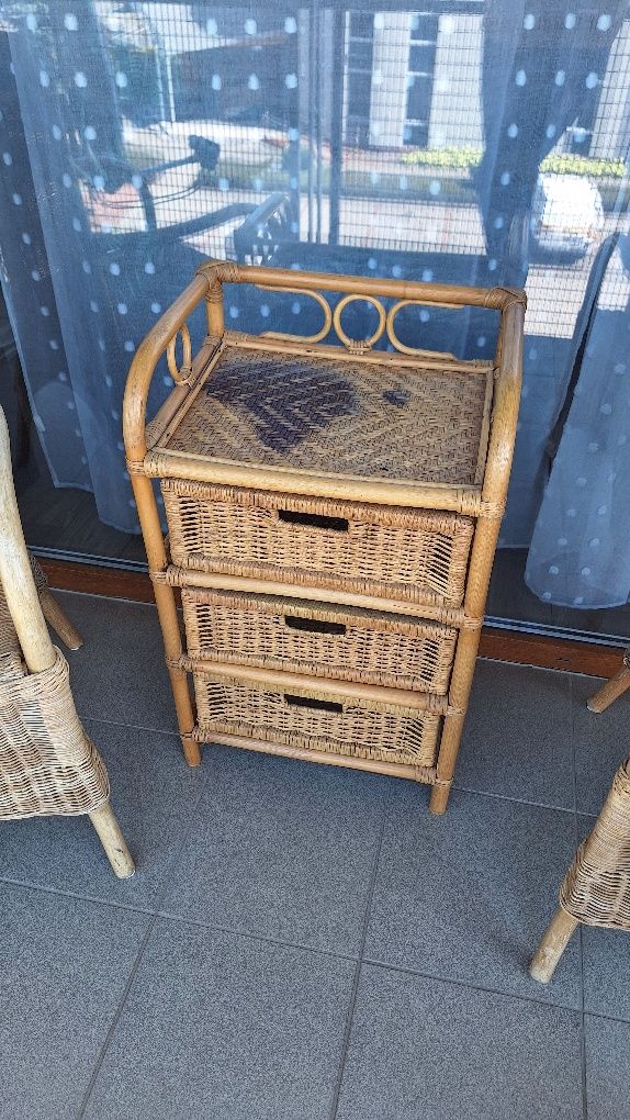 Komoda rattan 3 szuflady