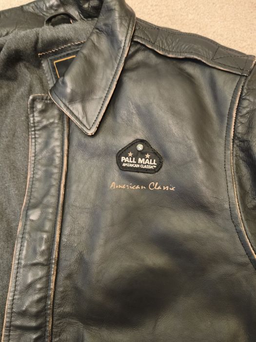 Чоловіча шкіряна куртка, кожанка /бомбер /авіатор /пілот XL/ Pall Mall