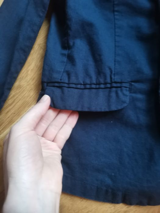 Hampton republic granatowa marynarka len i bawełna