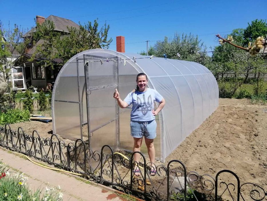 Теплиці під плівку та полікарбонат із труби 30*30мм, монтаж "під ключ"