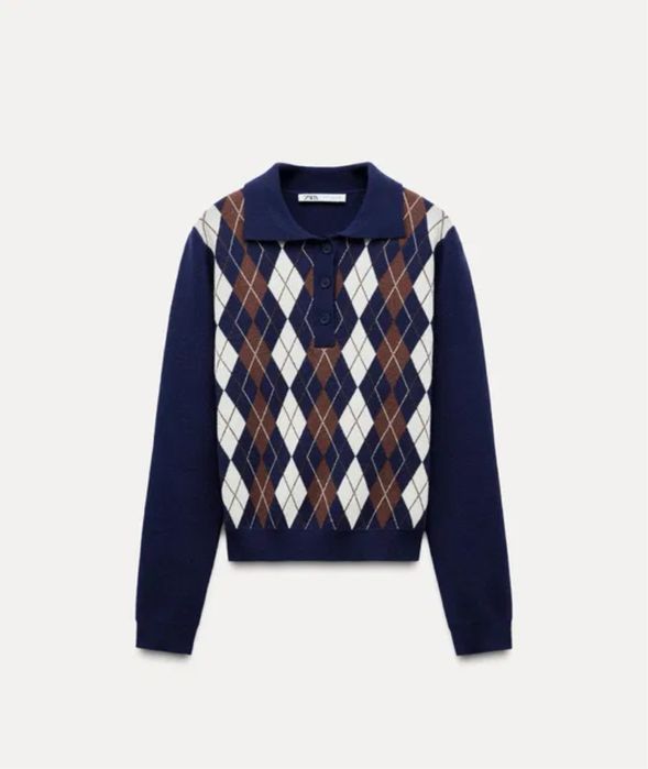 Поло джемпер светр zara вовна