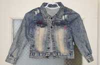 Дитяча джинсова куртка (піджак) Overdo (для дівчинки, розмір 6/116 см)