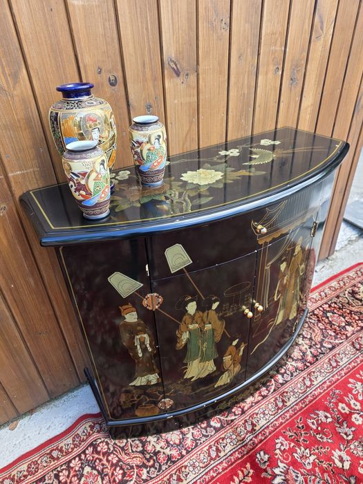 Chińska malowana komódka orientalna 100 cm #2037 Stylowy Węgrów