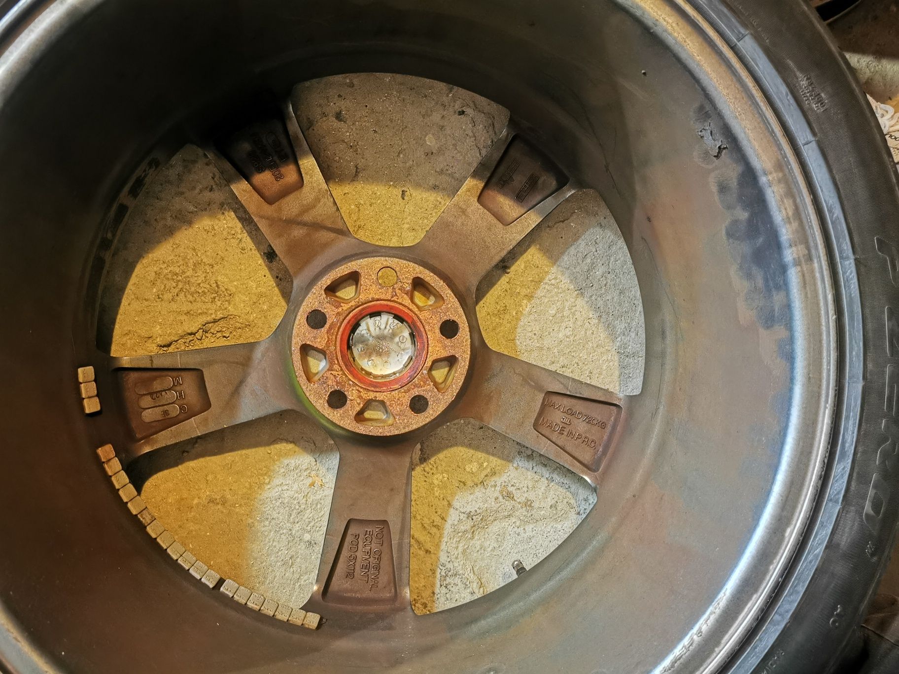 felgi R20 5x112,Rotor,1 szt uszkodzona,made in P.R.C.