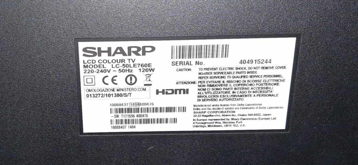 Telewizor Sharp LC-50LE760E + okulary 3D