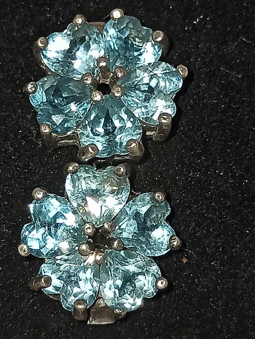 Серьги с топазом