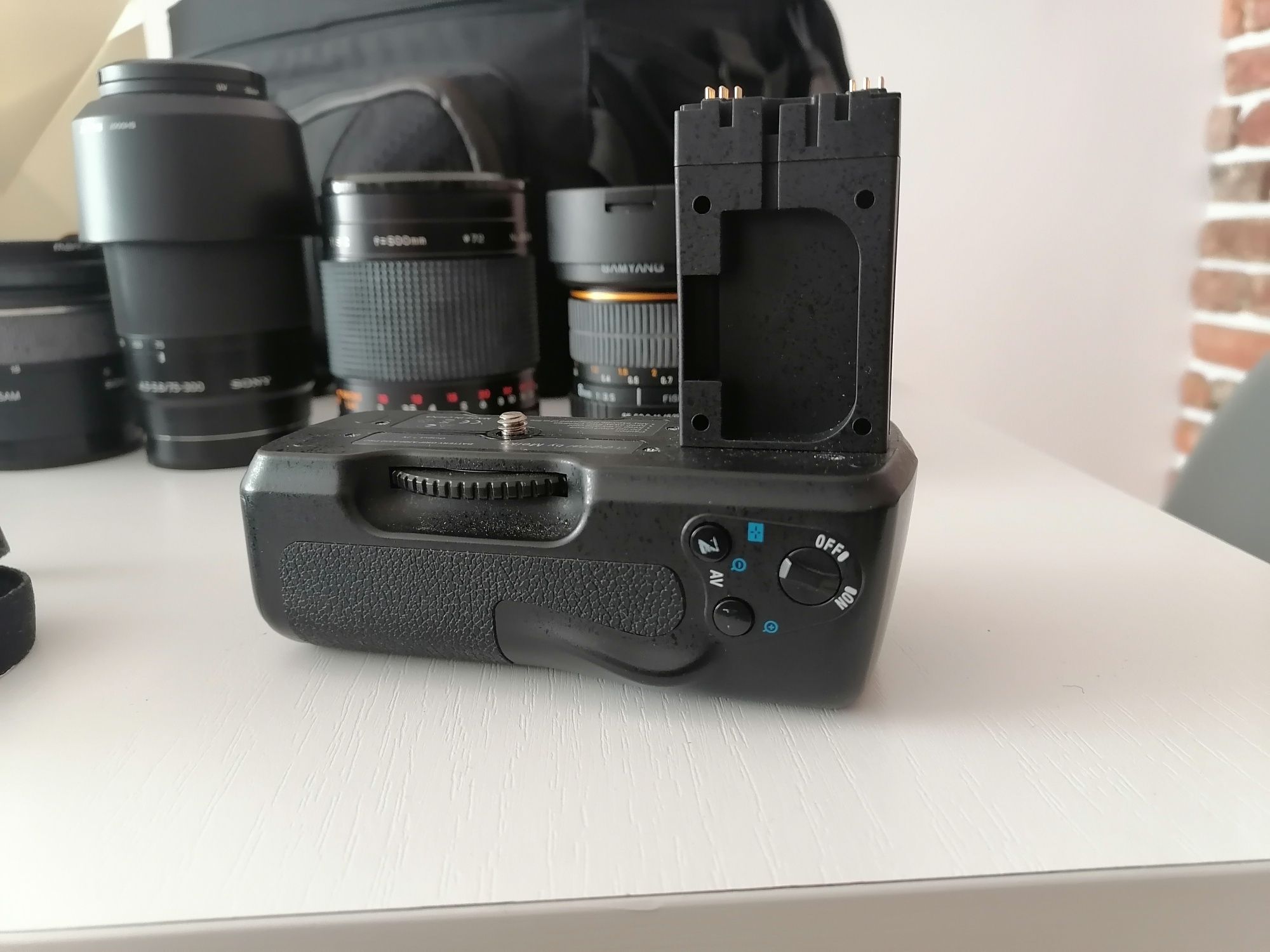 Sony alpha 550 z akcesoriami