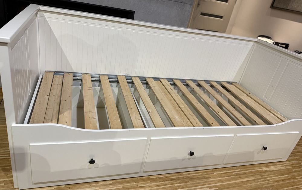 Łóżko Hemnes IKEA podwojne, rozkladane