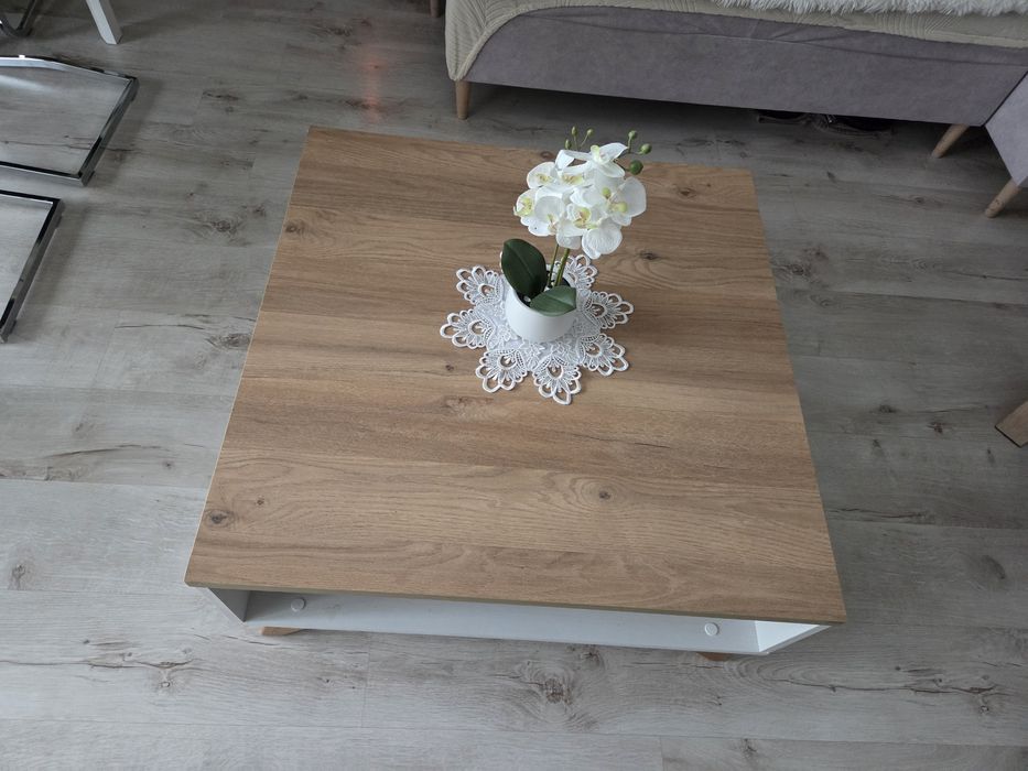 Stolik kawowy 80x80x39 skandynawski