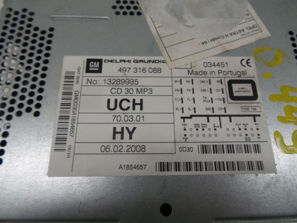 Rádio / auto-rádio OPEL Astra H Caravan (L35)