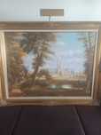 Quadro a óleo paisagem