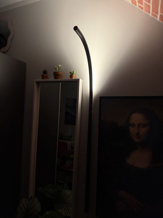 Ikea Varmblixt bordowa lampka podłużna