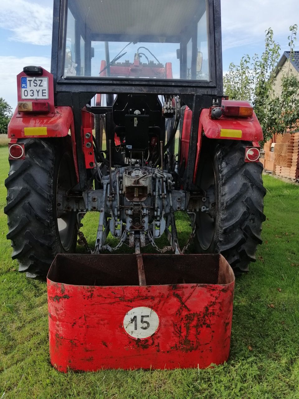 Massey Ferguson 255 z turem w oryginale łyżką widły