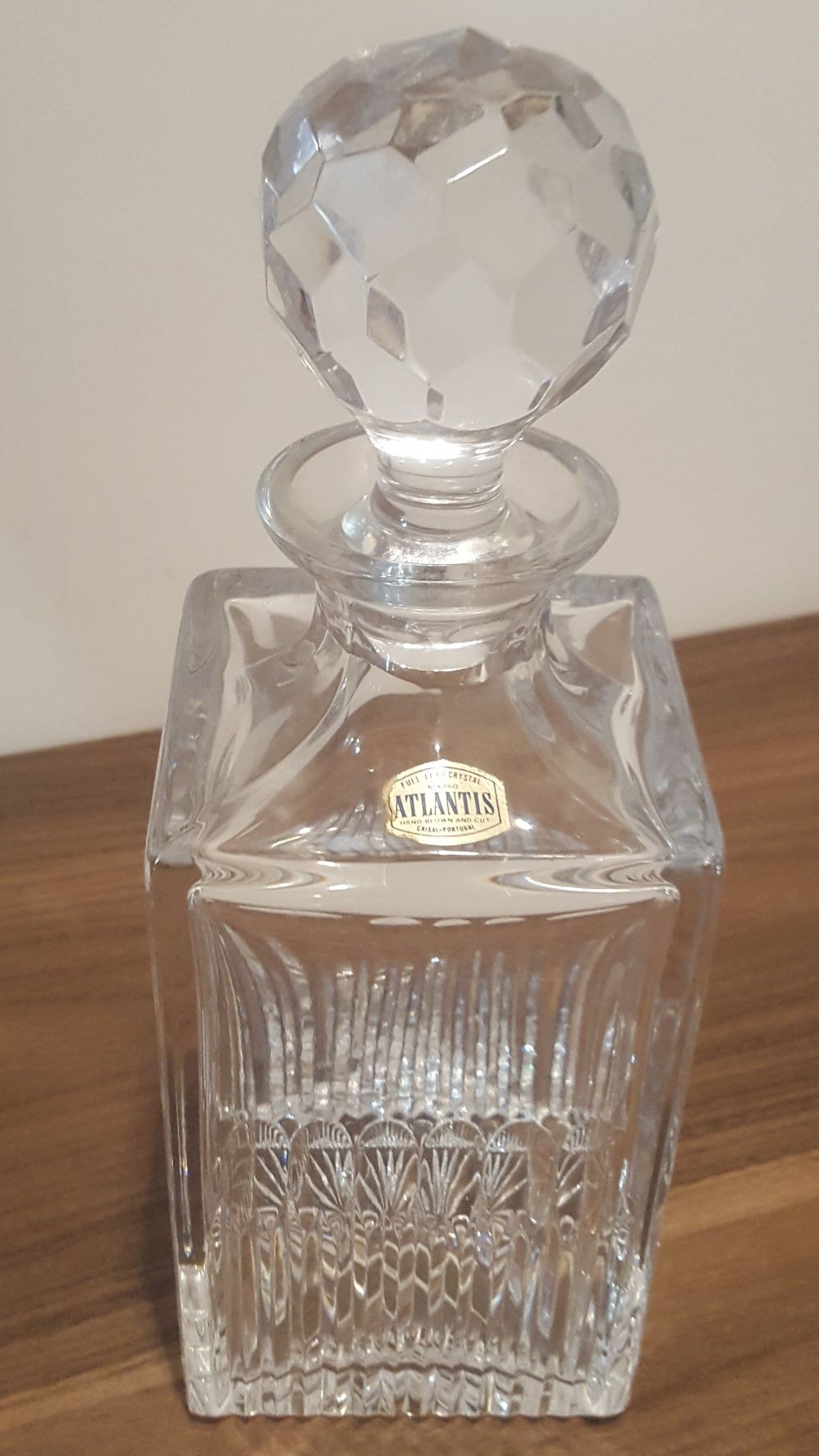 Garrafas de whisky de cristal