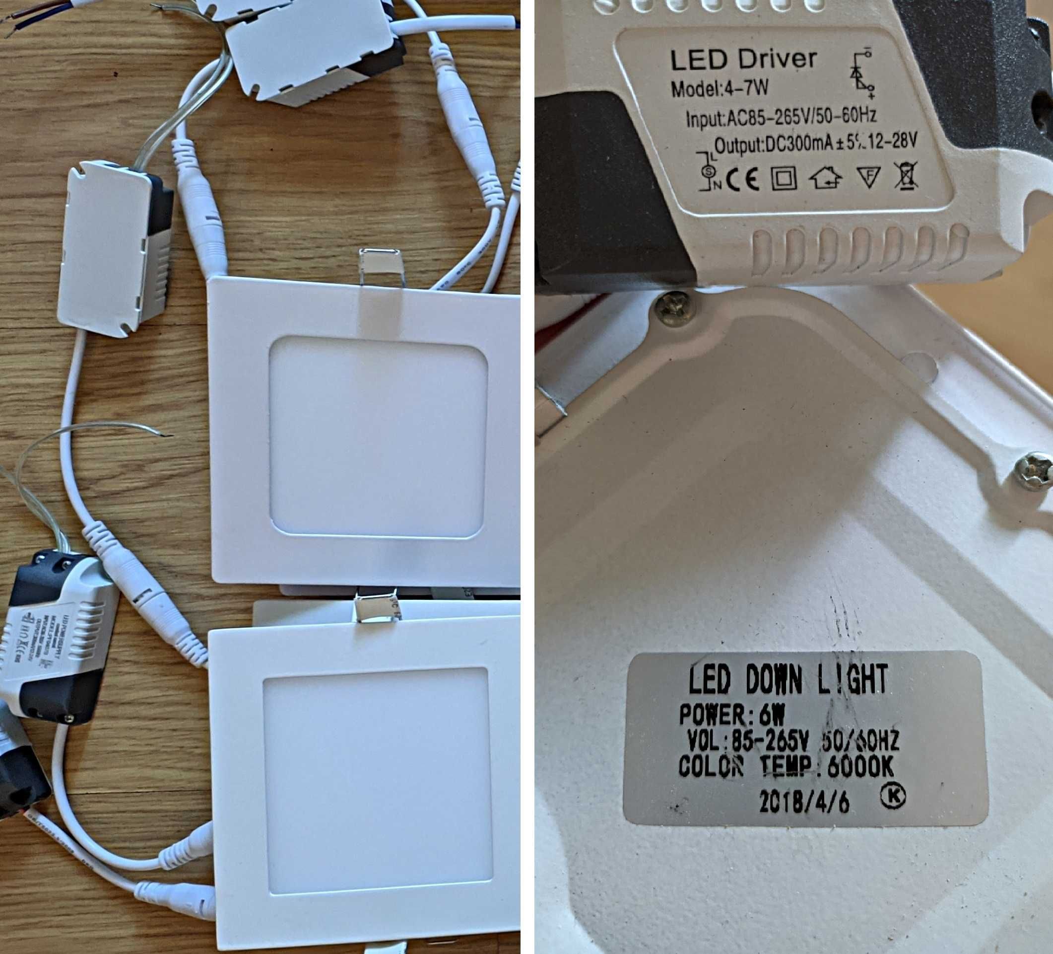 Светодиодный светильник LED 6W (Down) White+драйвер в комплекте