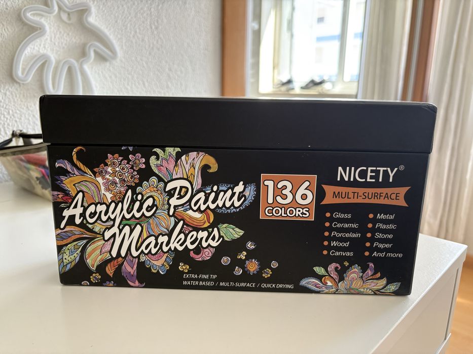 Nicety 136 cores - canetas acrilicas