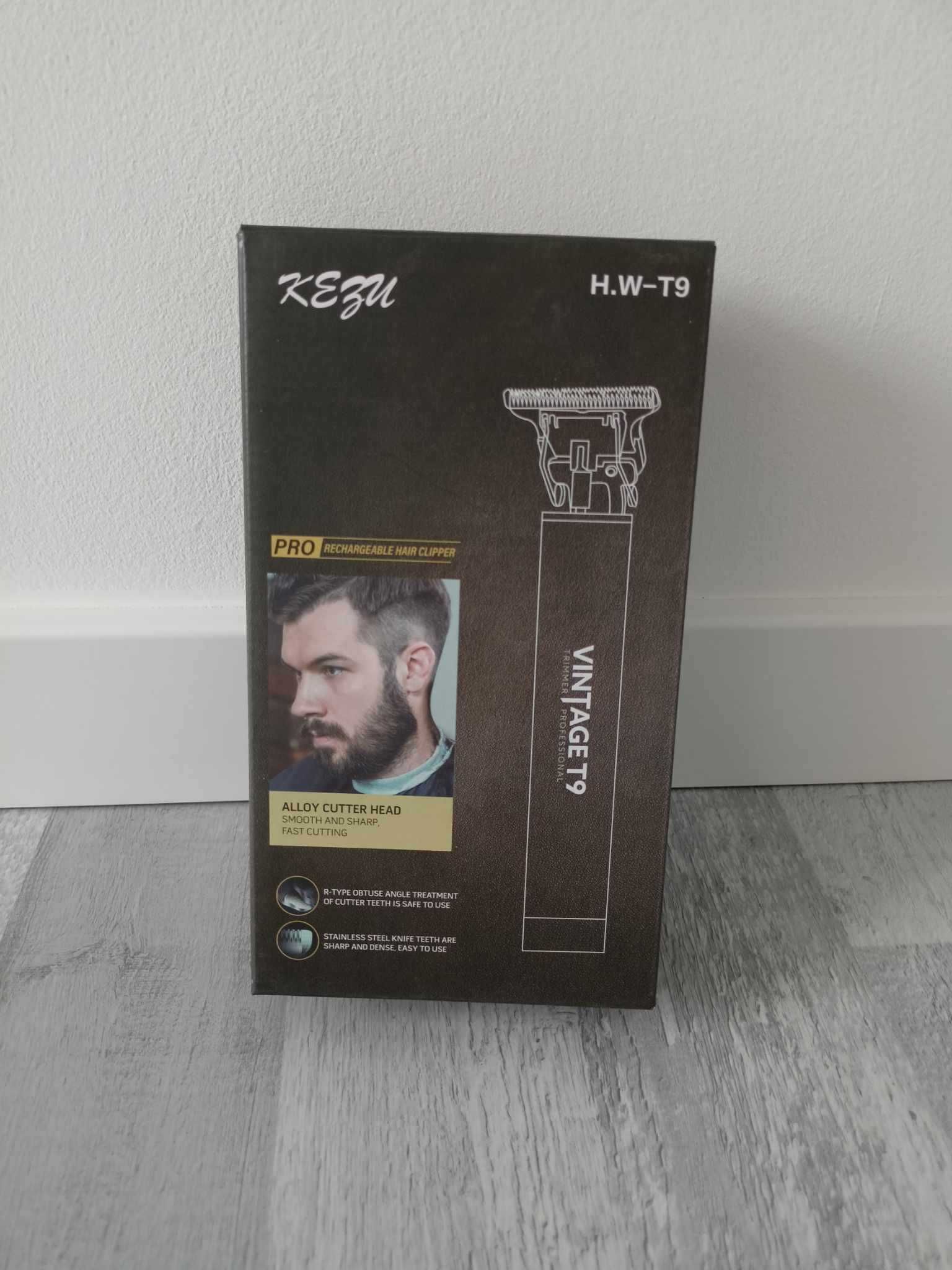 Maszynka do strzyżenia włosów męska w stylu retro trymer do brody