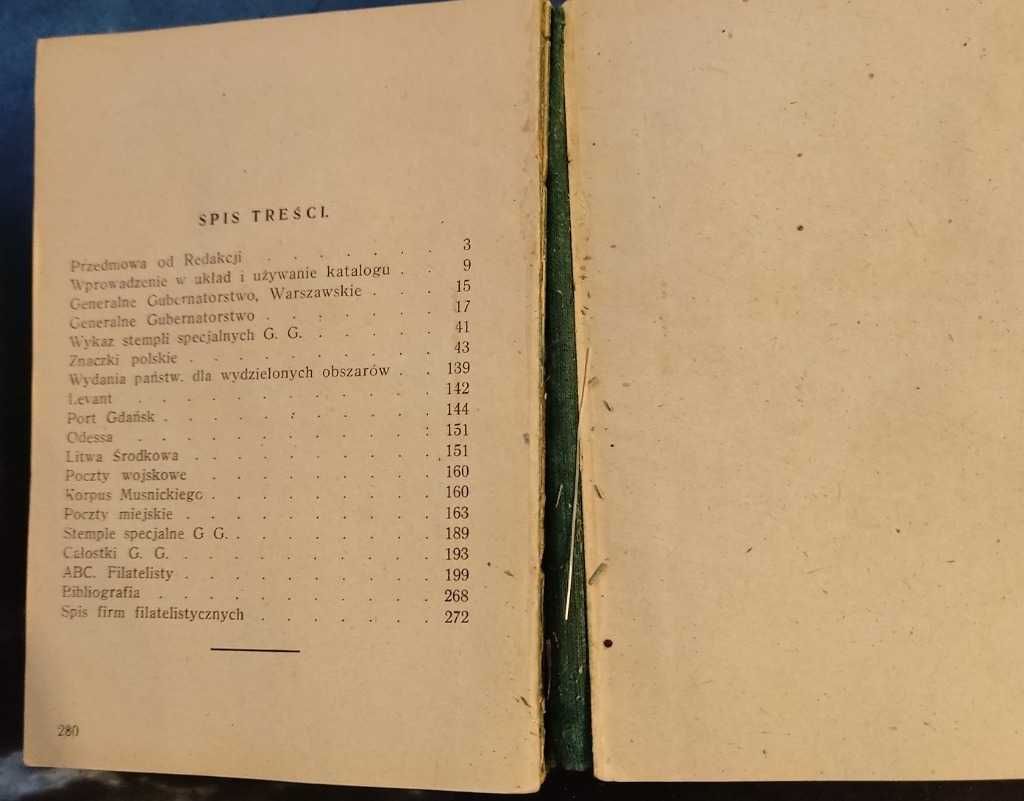 Katalog filatelistyczny Pionier 1944 Znaczki GG i Polskie