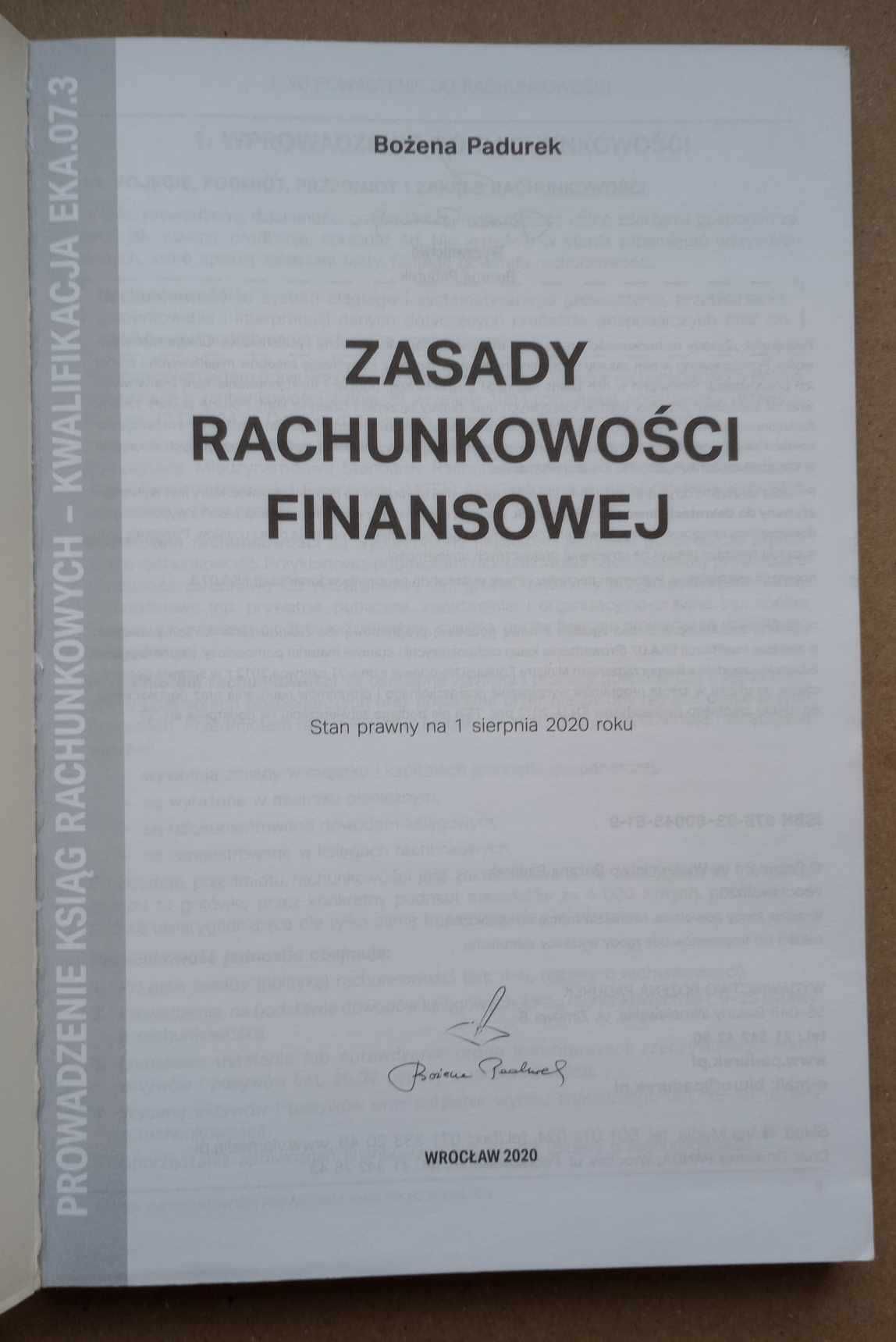 ,,Zasady rachunkowości finansowej" Padurek