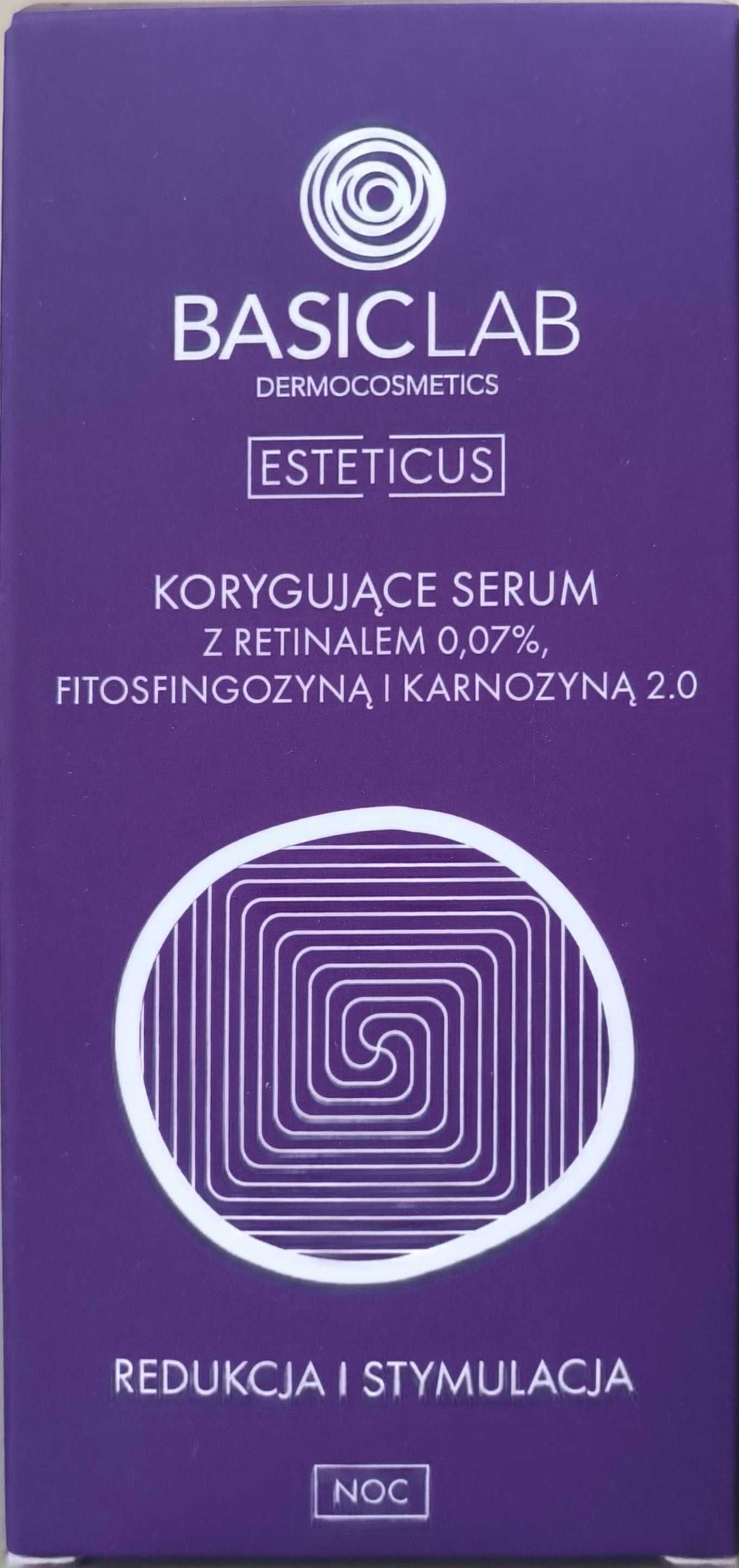BasicLab – Korygujące serum z retinalem 0,07%; 30 ml.