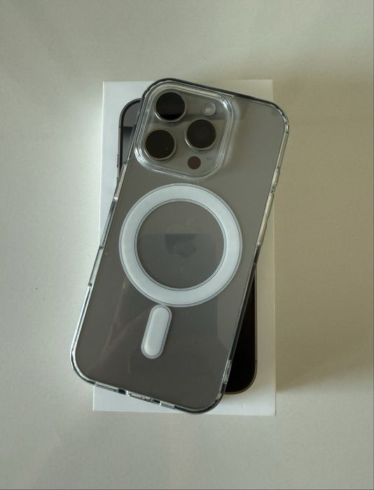 Apple iPhone 16 Pro 128GB 93% “ sideral grey “ +box , charger and case