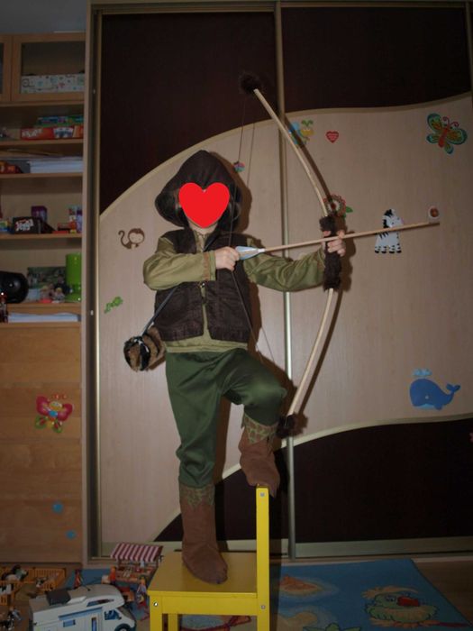 Przebranie, strój dla chłopca - Robin Hood, rozbójnik, r. 110 obniżka!