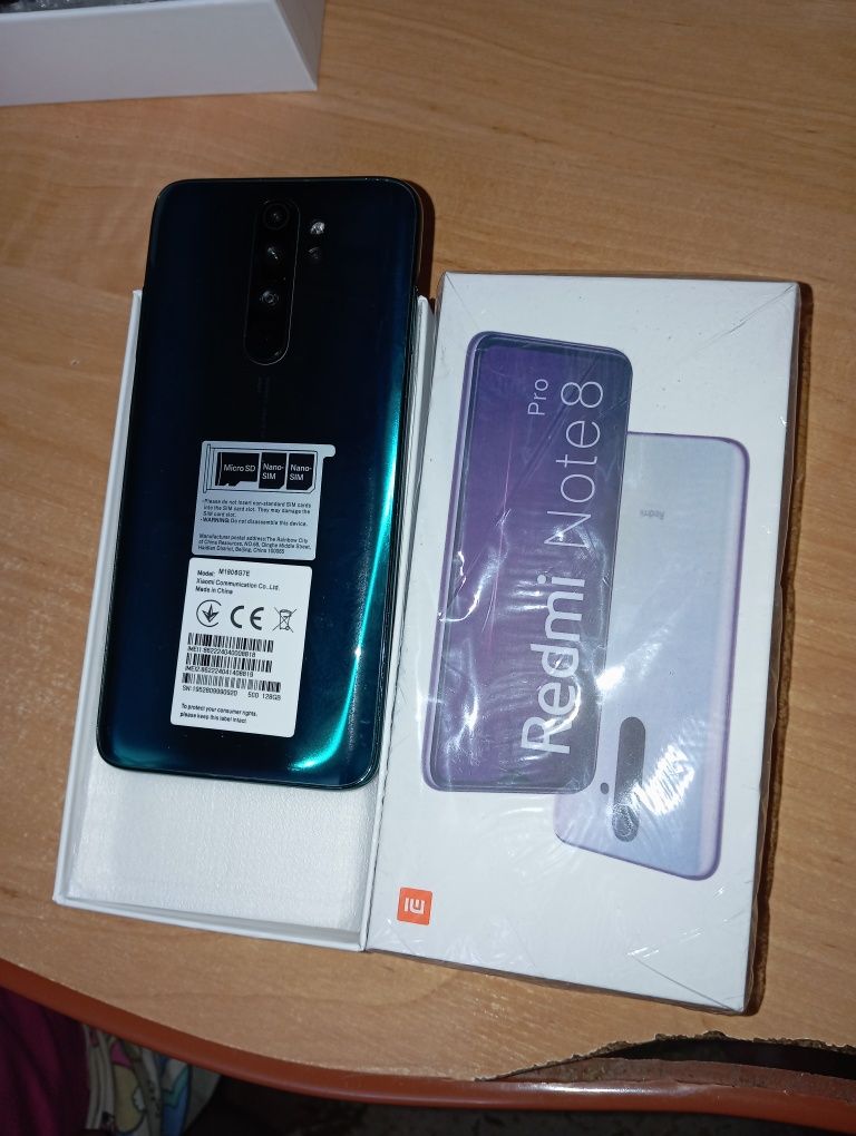 Rèdmi Note 8Pro ,новий,зеленого кольору ,8 / 128Gb.,NFC  Ціна-4400 грн