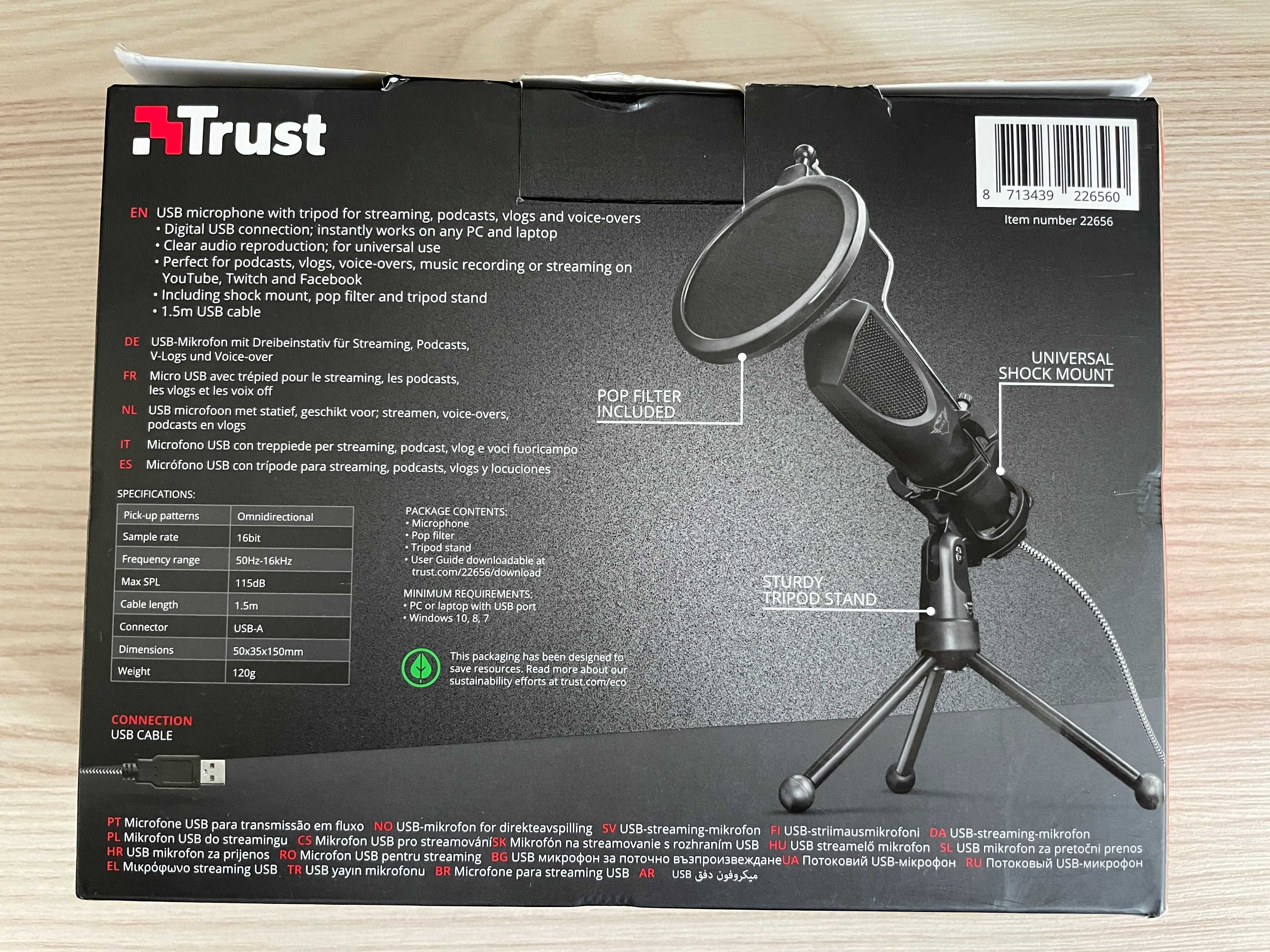 Mikrofon GXT 232 Trust Mantis USB