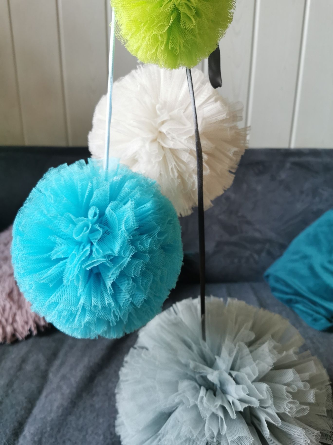Zestaw pomponów tiulowych Miss Pompon pompon tiuloty tiul