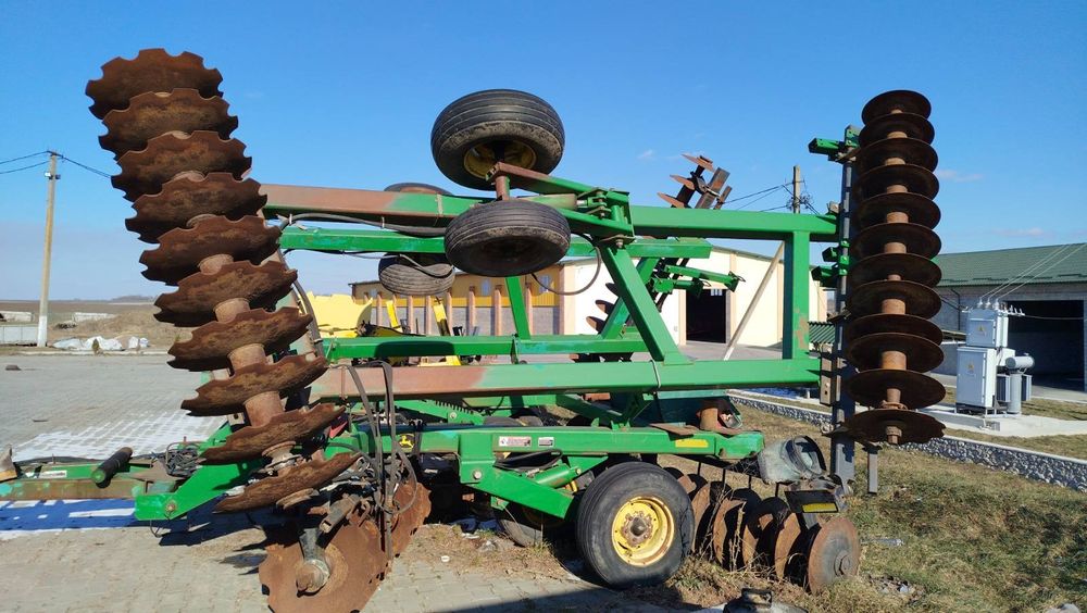Борона дискова ДЖОН ДІР 230, JOHN DEERE 637, шириною 6.6 м та 9 м,