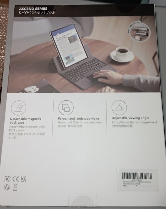 Etui z klawiaturą ESR do iPad Air 13 (M2) białe