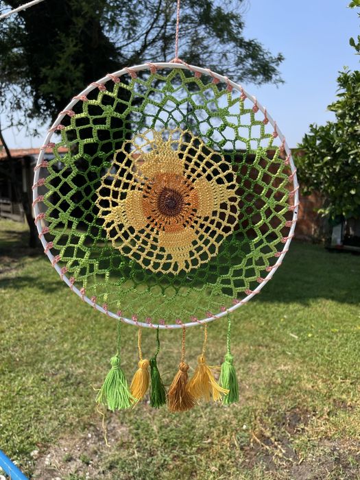 Mandalas de croche feitas á mão