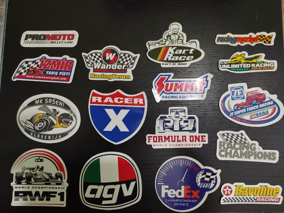 Autocolantes adesivos 50 pçs Nascar,AGV,Dodge, - ENVIO 24H