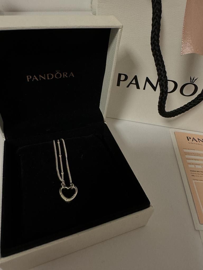 Pandora Colar AG OPEN Heart 6g