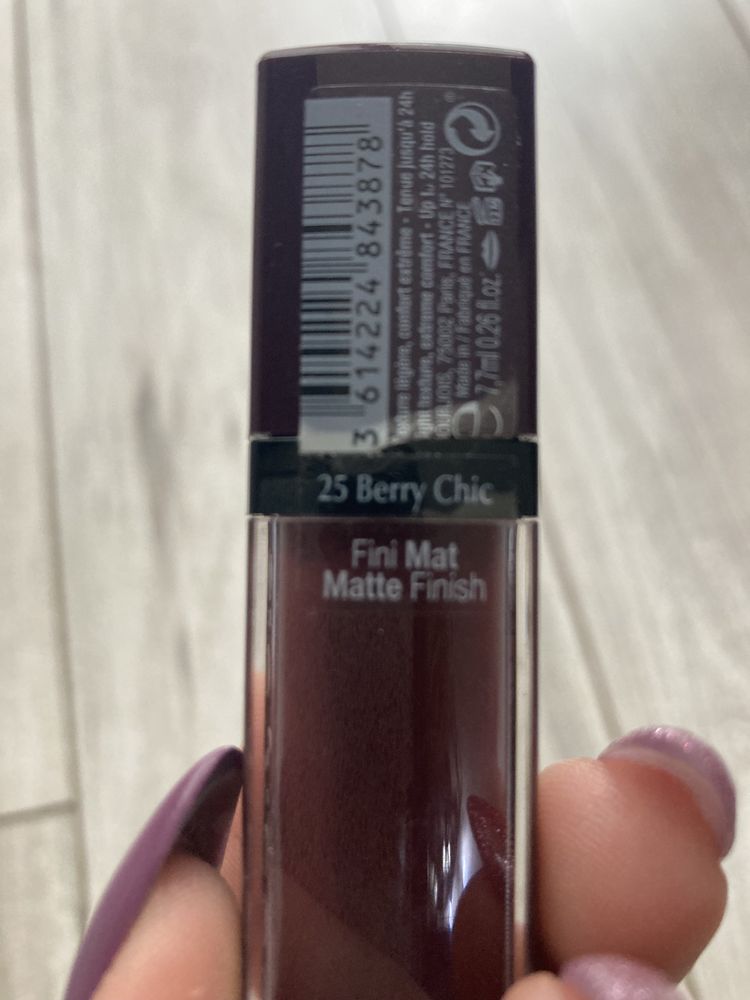 Pomadka Bourjois Rouge Edition Velvet, 25 Berry Chic, nowa