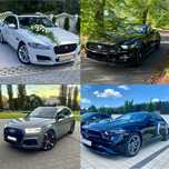 Auto samochód na wesele do ślubu Jaguar Mustang kabriolet Mercedes BMW