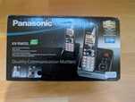 Panasonic KX-Tg6722 Gb Telefon Bezprzewodowy, 2 Sztuki Czarny/Srebrny