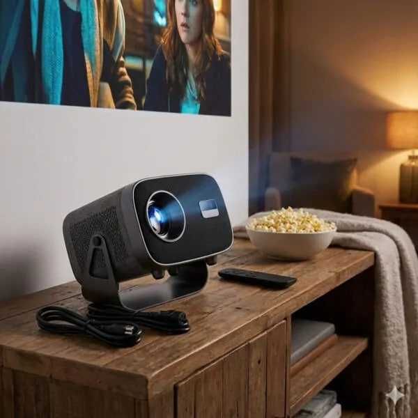 Портативний смарт-проєктор V8 4K на Android 11