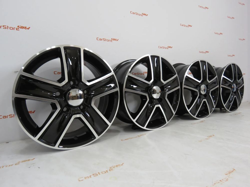 Jantes Autocaravana Carga 1250 kgs 15 x 6.5 et 45 5x118 71.1 Pretas +