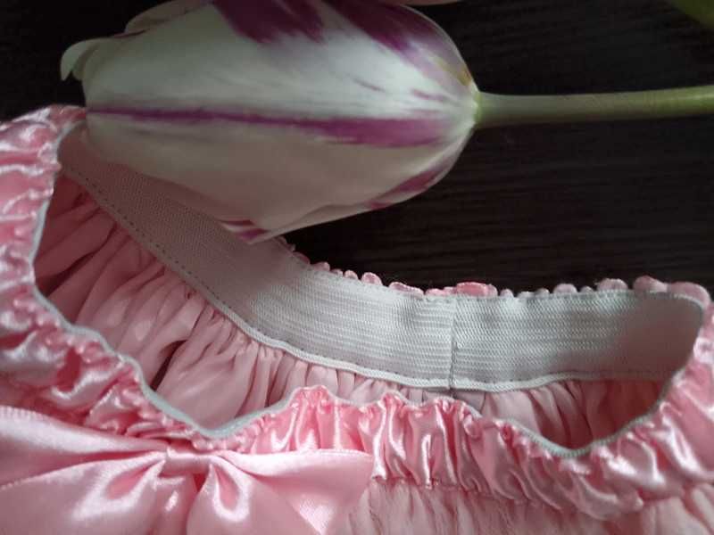 Spódnica wizytowa różowa klosz
