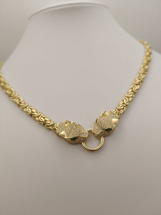 Złoty Łańcuszek Królewski z Partnerami Pr.585 Nowy14K