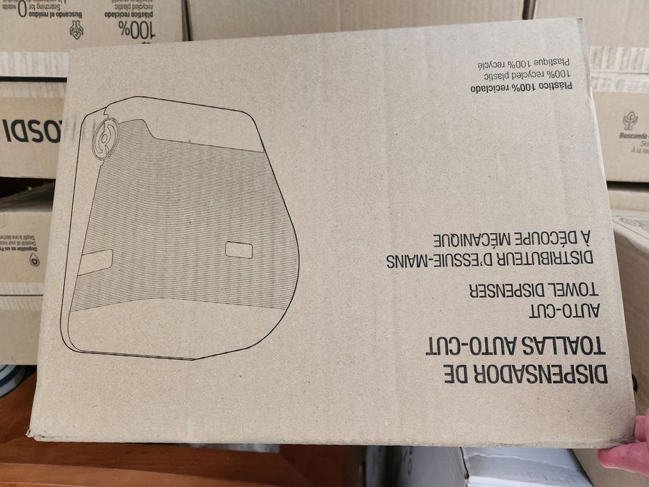 Lote de 10 Dispensadores de Papel das Mãos Preto NOVO