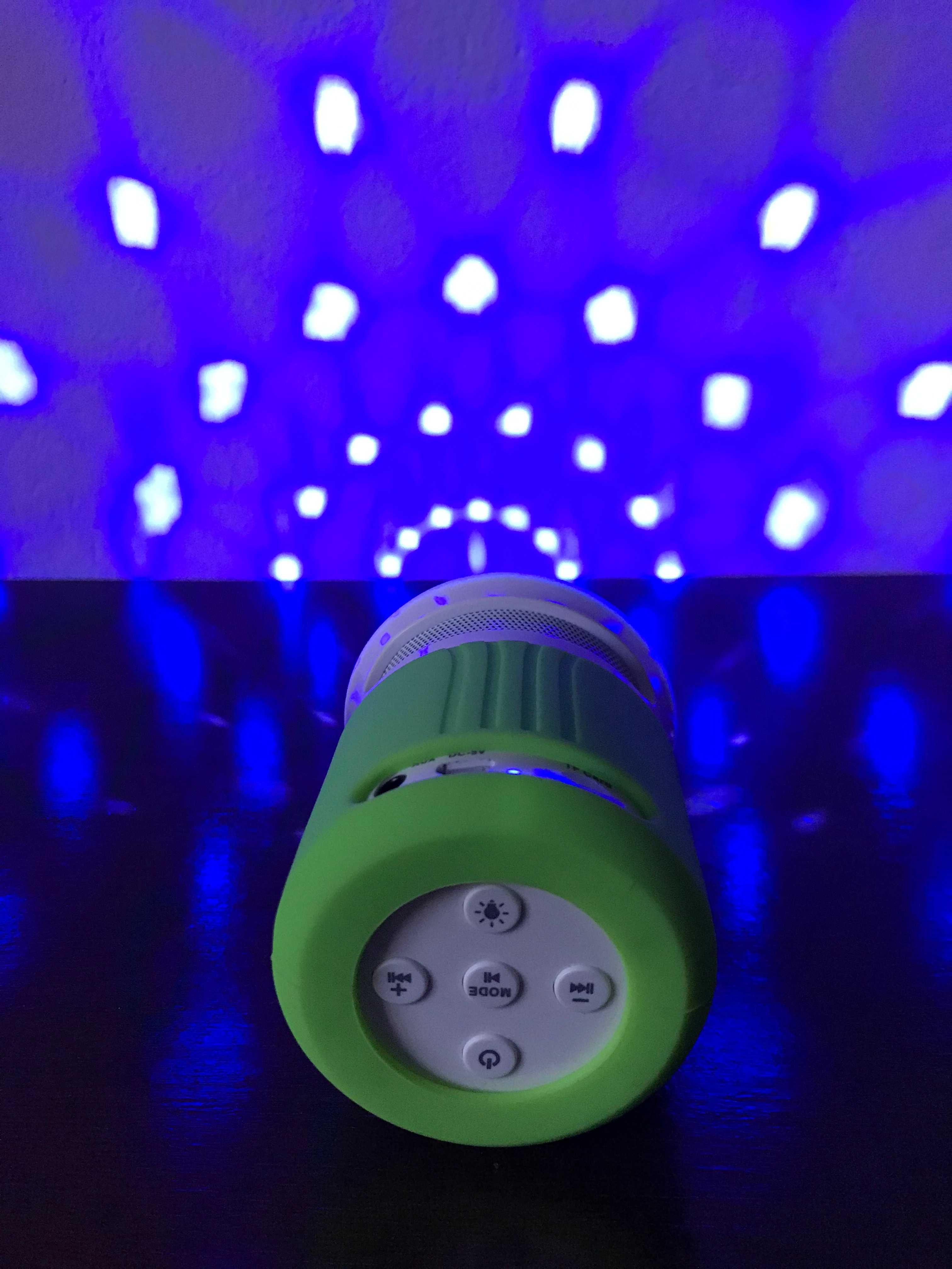 Coluna Portátil LEDs Efeitos RGB