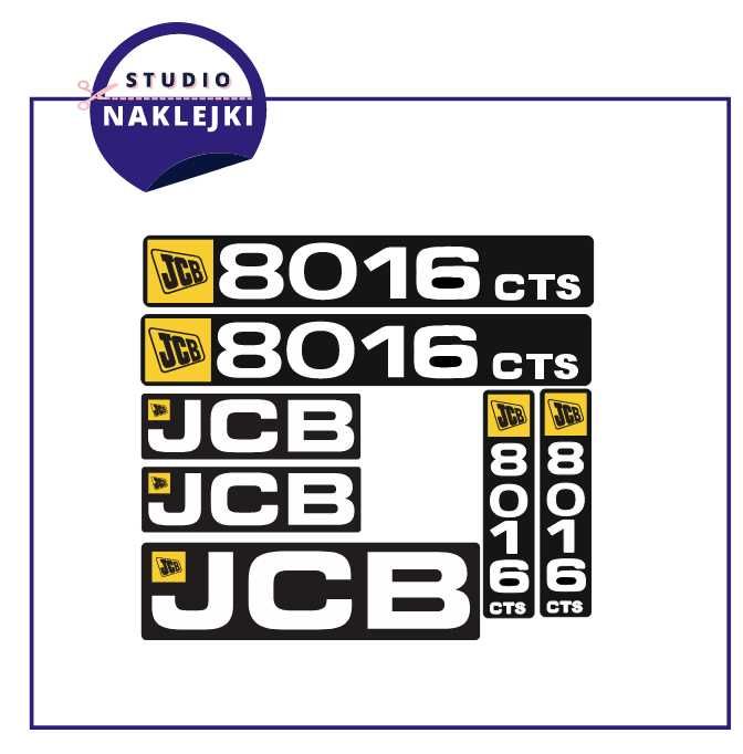 Naklejki JCB CTS 8016/8018/8020 Ramię rurowe minikoparka Nalepki
