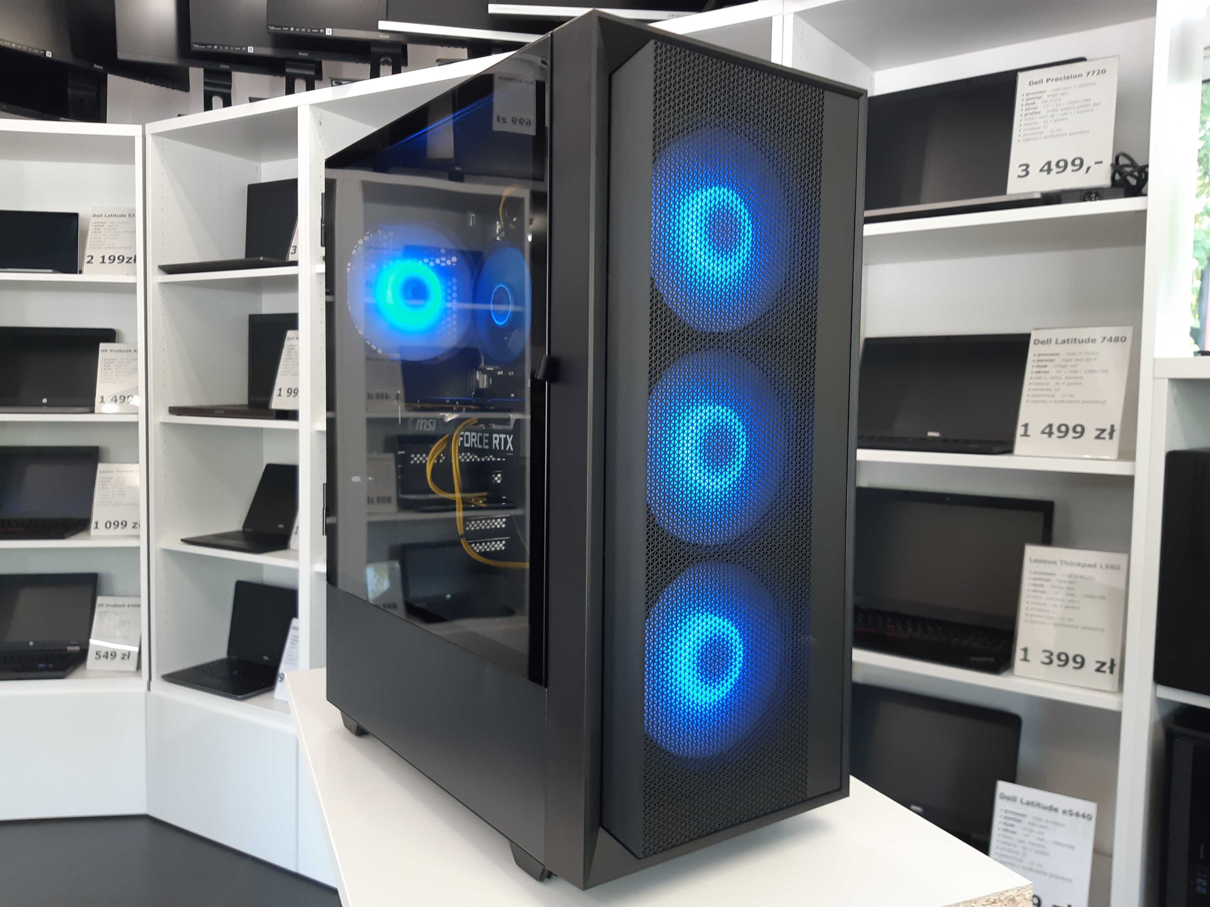 Nowy Komputer Gamingowy Ryzen 7 5700X 64GB 2TB SSD Radeon RX 7800 XT
