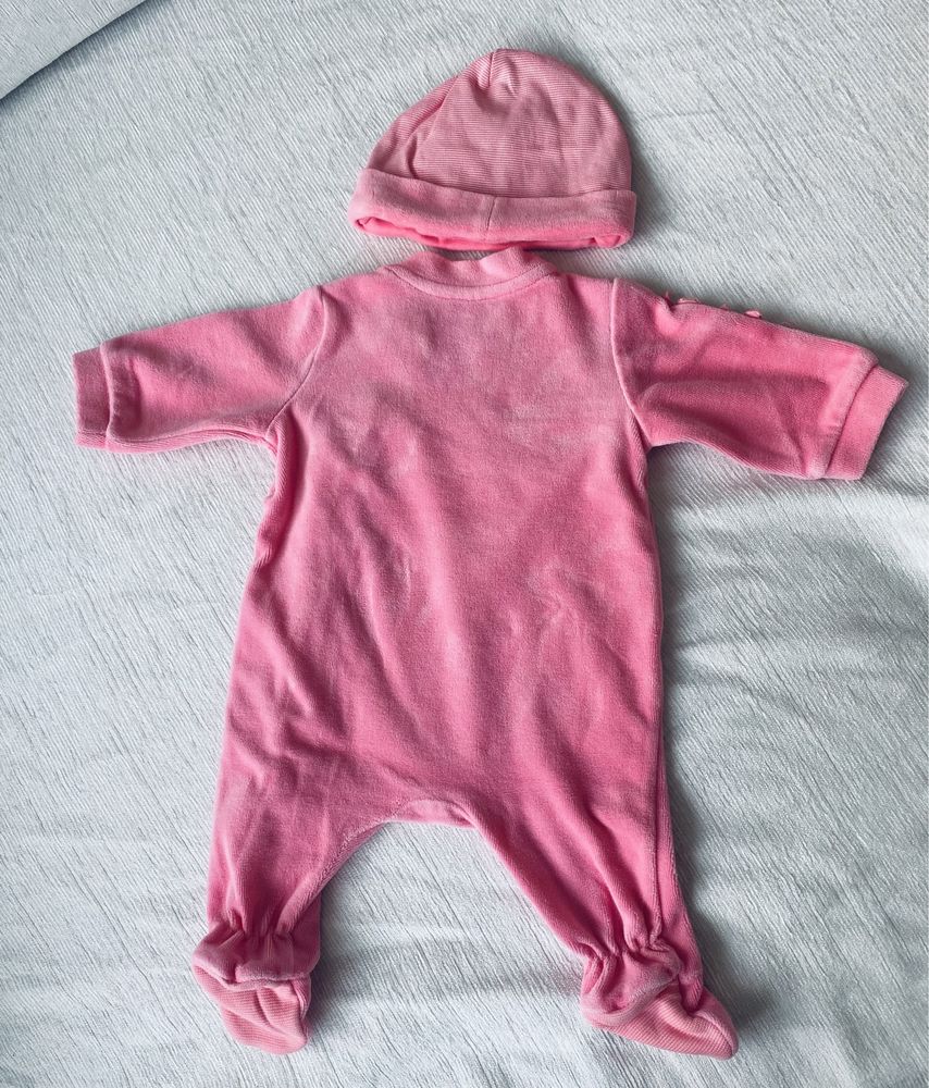 Conjunto babygrow + gorro Chicco menina 1 mês