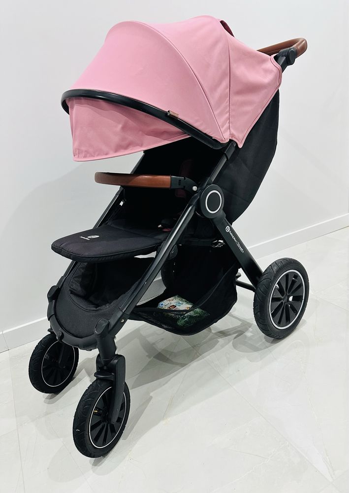 Petite&Mars Street+ Air Oak - wózek spacerowy do 22kg | Rose Pink