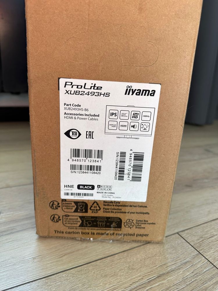 Monitor iiyama ProLite XUB2493HS-B6 czarny TOMI-TECH
