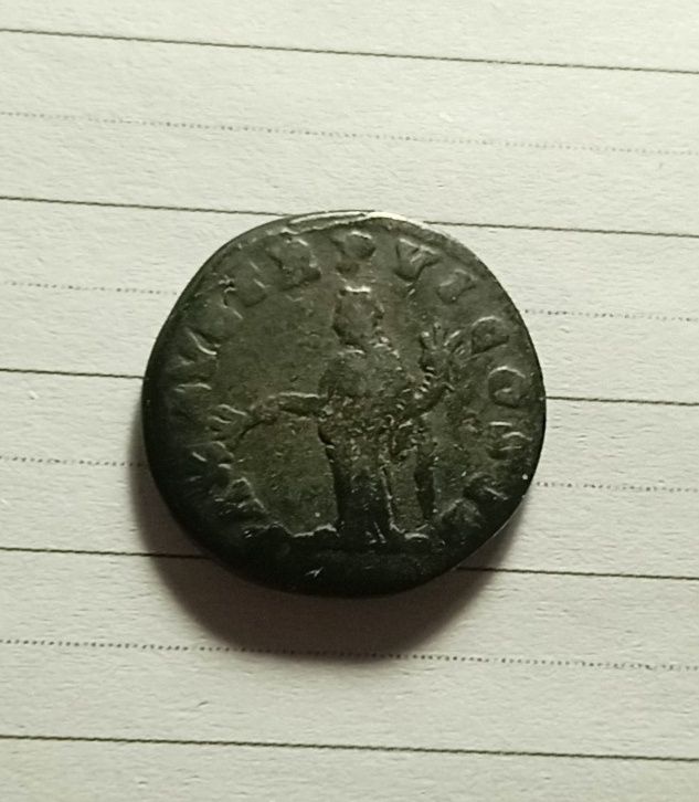 Римский денарий. Люций Вер. Римская монета.